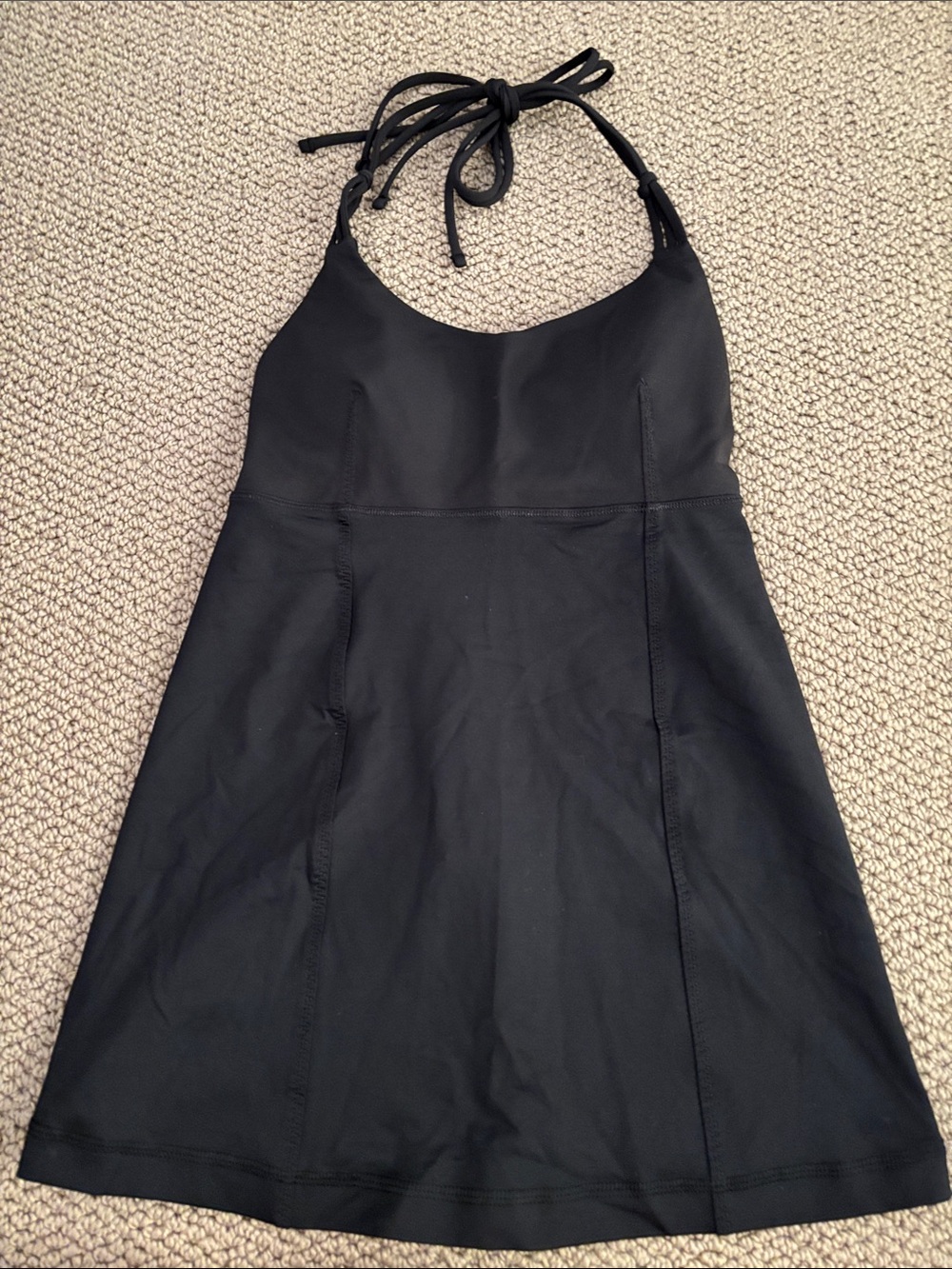 Lululemon Black Backless Halter Tank